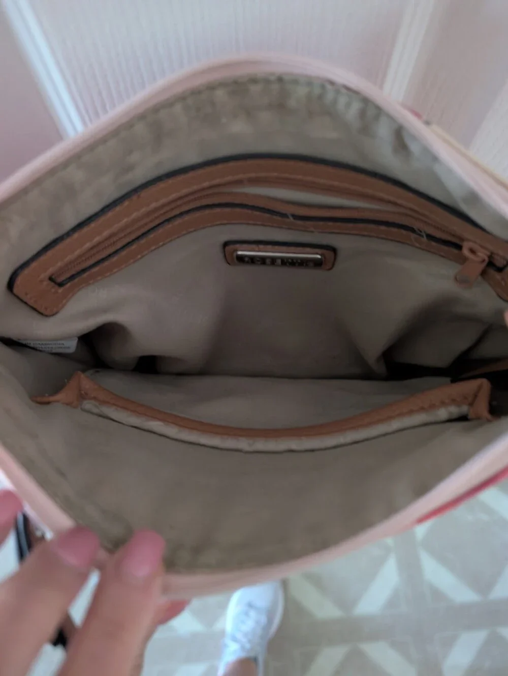 Rosetti Floral Crossbody Bag in Pink and Cream